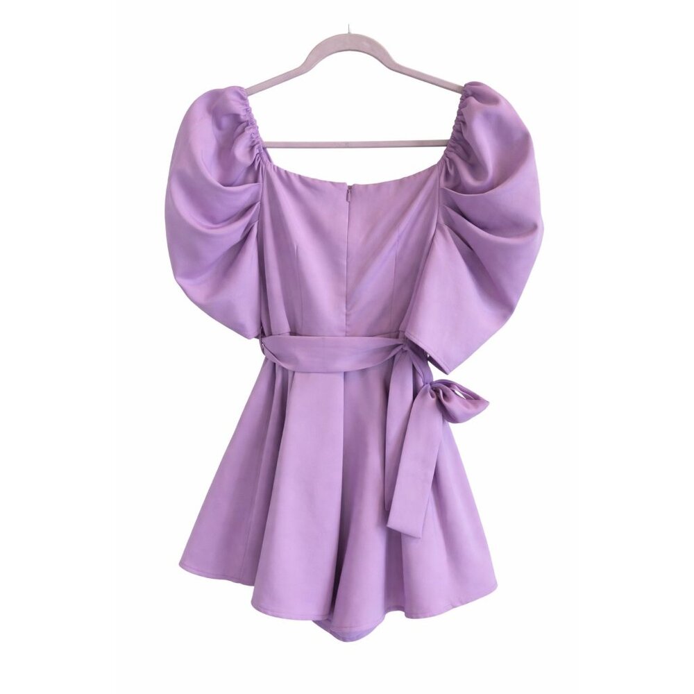 Do+Be Women's Lilac Pastel Purple Butterfly Sleeve Mini Romper, NWT, Sz S - Picture 3 of 6